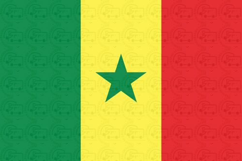 Senegal flag sticker