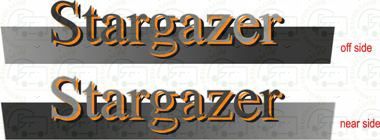 Autocruise Stargazer Motorhome Sticker Pair (Near Side & Off Side).