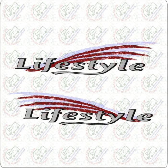 Swift Lifestyle Caravan Sticker (Burgundy version) Left or Right Handed
