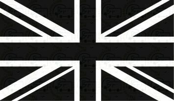 United \kingdom UK Black & White version